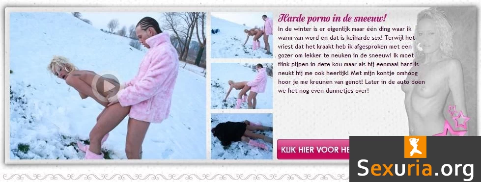 Sintia-Stone - Harde porno in de sneeuw