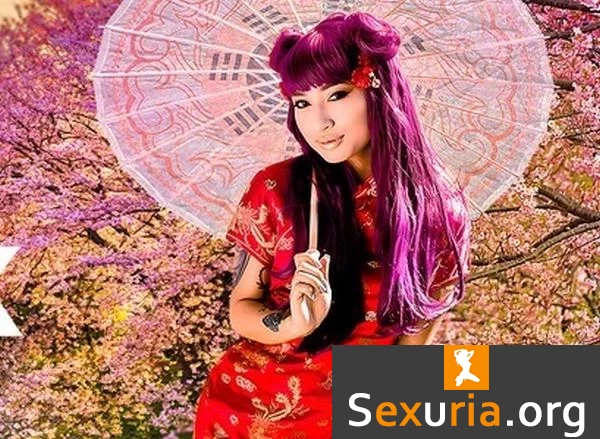 Avery Black - Red Dress Asian Seductress