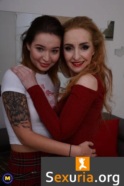 Di Devi (36), Mia Ferrari (19) - This hot babe licks, scissoring and fucks her older hairy lesbian lover with a strapon