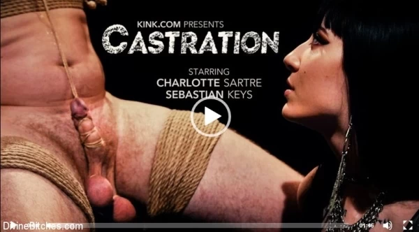 Charlotte Sartre, Sebastian Keys - CASTRATION Vicious Charlotte Sartre Destroys Pain Slut Sebastian Keys