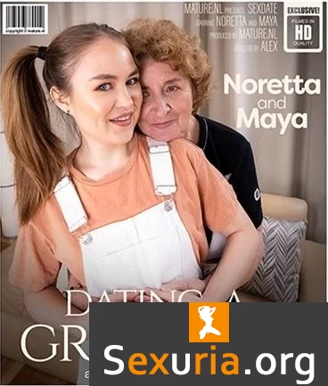 Maya, Noretta - 70 year old grandma sexdating a hot hairy teeny lesbian babe 1080p