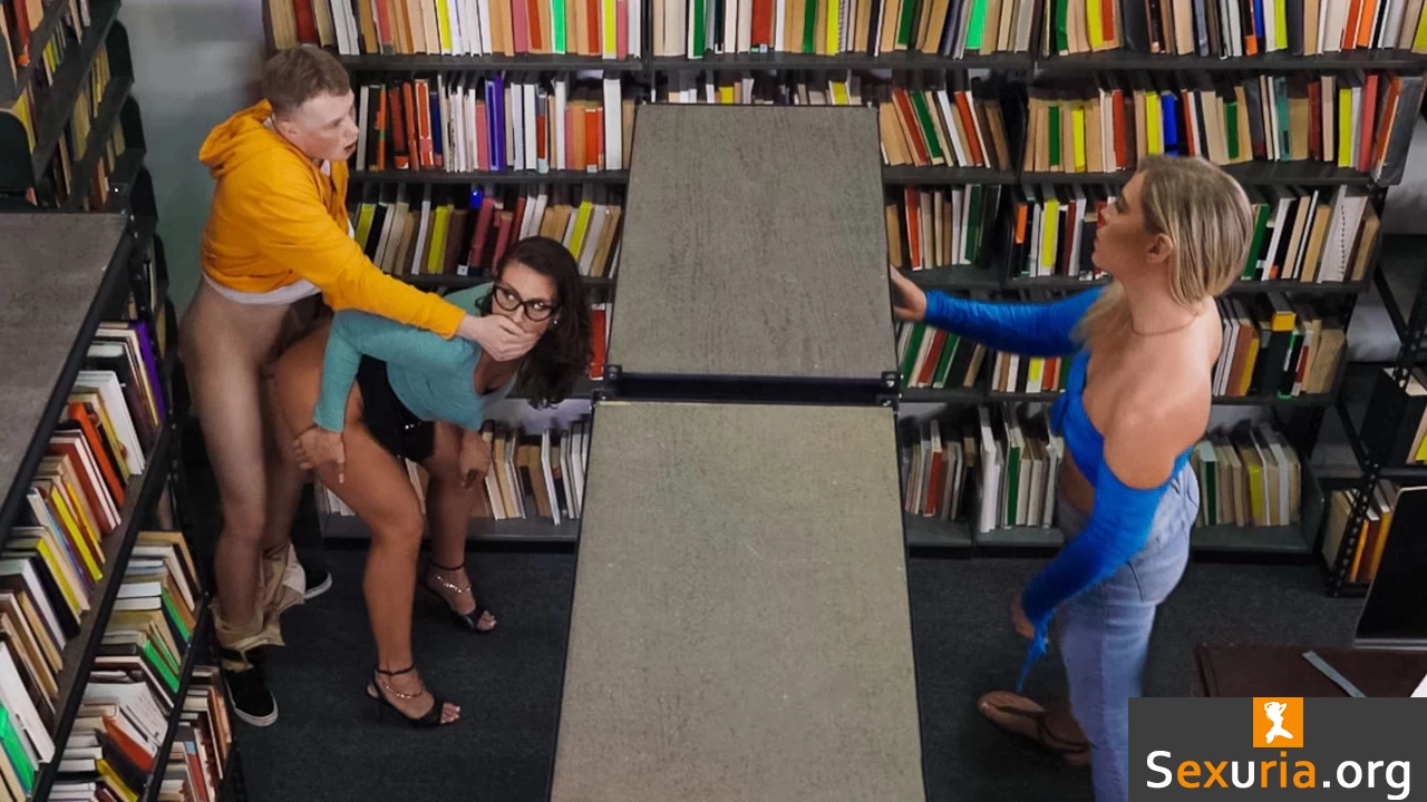 Lil Humpers - Slay Savage - Sneaky Librarian Gets College Cock 1080p