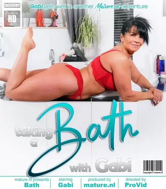 Gabi - MILF Gabi takes a bath and gets extra wet when she starts playing with her pussy 1080p
