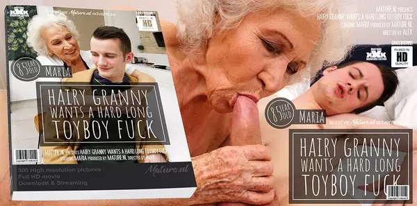 Maria, Sam Bourne - Our toyboy is in for a treat with 85 year old hairy granny Maria 1080p