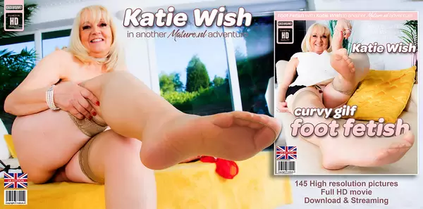Katie Wish - Big breasted Katie Welsh is a hot curvy British granny who loves fooling around with her feet 1080p