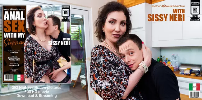 Sissy Ner, Nikki Nuttz - Anal Loving stepmom Sissy Neri loves getting fucked in the ass by her horny stepson 1080p