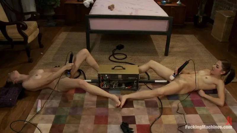 Double Pussy: Hot and Machine Ready Girls Deny Each Other Orgasms, Fuck Each Other Senselss 720p