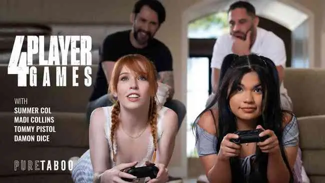 Madi Collins & Summer Col - 4-Player Games 720p