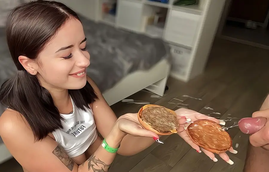 Taya Sia - I Cum In My Step Sister Burger She Loves My Cum FullHD 1080p