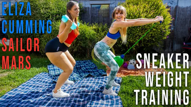 Eliza C & Sailor M - Sneaker Weight Training 1080p