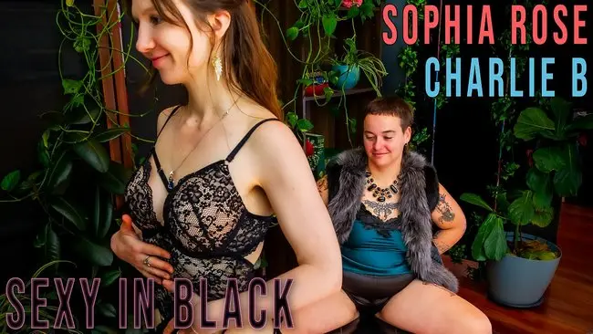 Charlie B and Sophia Rose - Sexy In Black 1080p