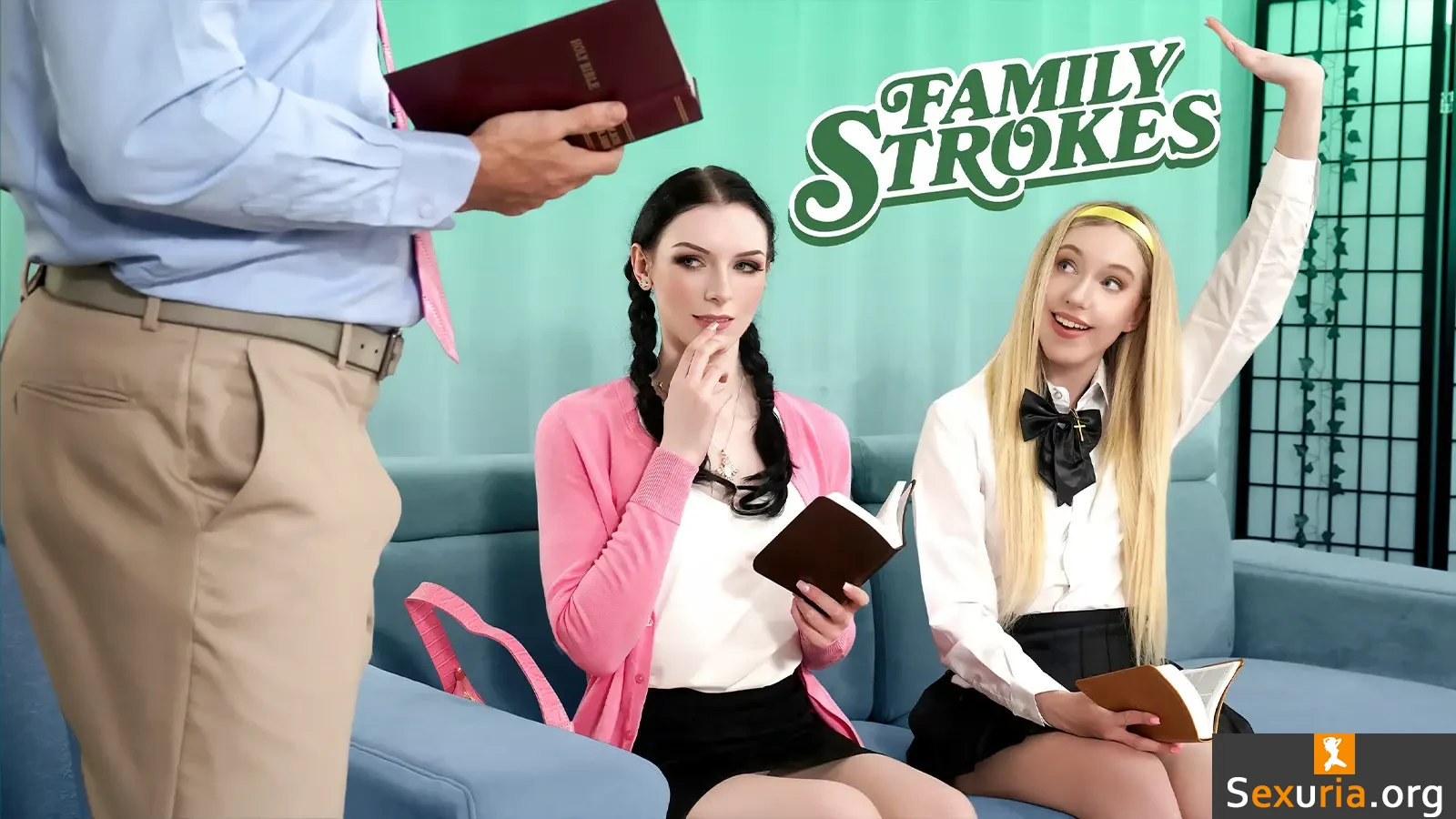 Family Strokes - Celestina Blooms & Kallie Taylor [1080p]