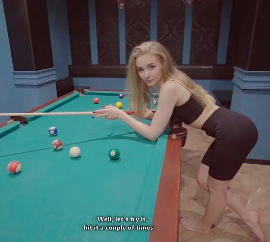 Dolly Rud - Fucked A Gorgeous Beauty On A Pool Table FullHD 1080p
