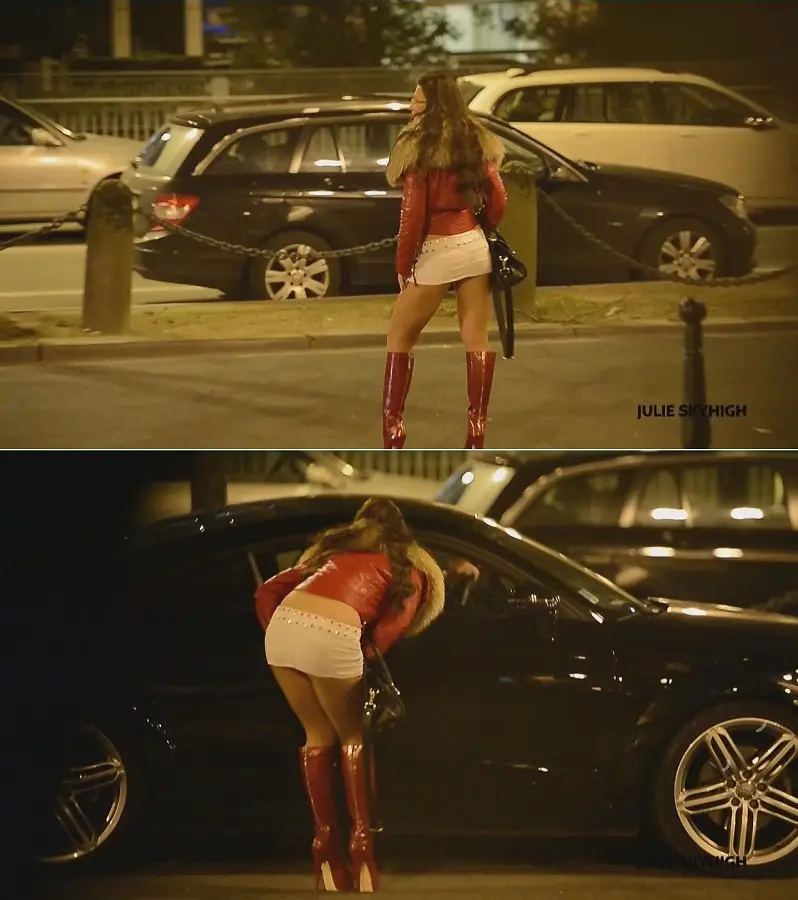 Julie Skyhigh - Hooker On The Road Red Boots HD 720p