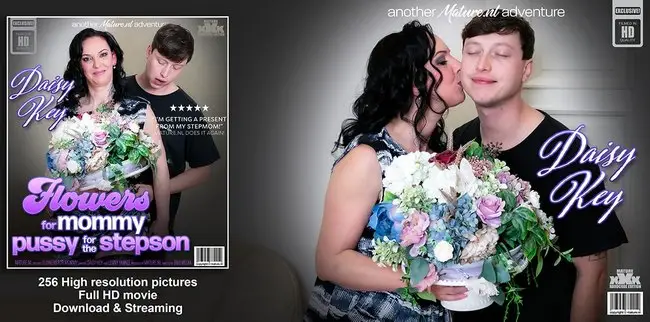Daisy Key, Lenny Yankee - When he brought flowers for his stepmom Daisy Key, he knows he will get her pussy in return!  1080p