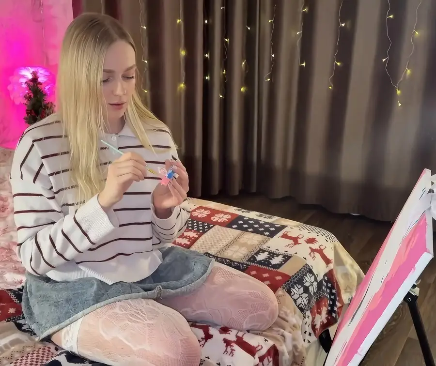 Arisha Mills - Paint Your Picture With My Sperm FullHD 1080p