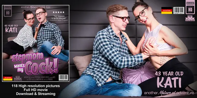 Kati & Stef - Kati is a 43 year old stepmom seducing her big hard cocked stepson for some hardcore fucking! 1080p