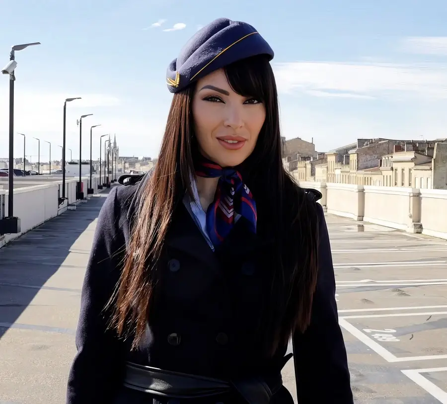 Alysa Nylon - The Flight Attendat Fucks In Uniform And Pantyhose FullHD 1080p