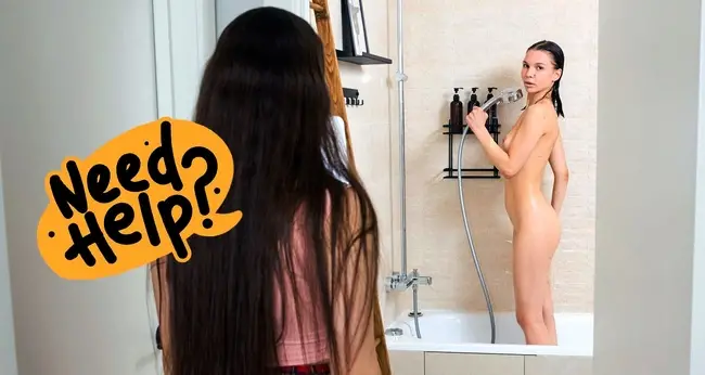 Lana Rose, Molly Kit - Girls clean each other up 1080p