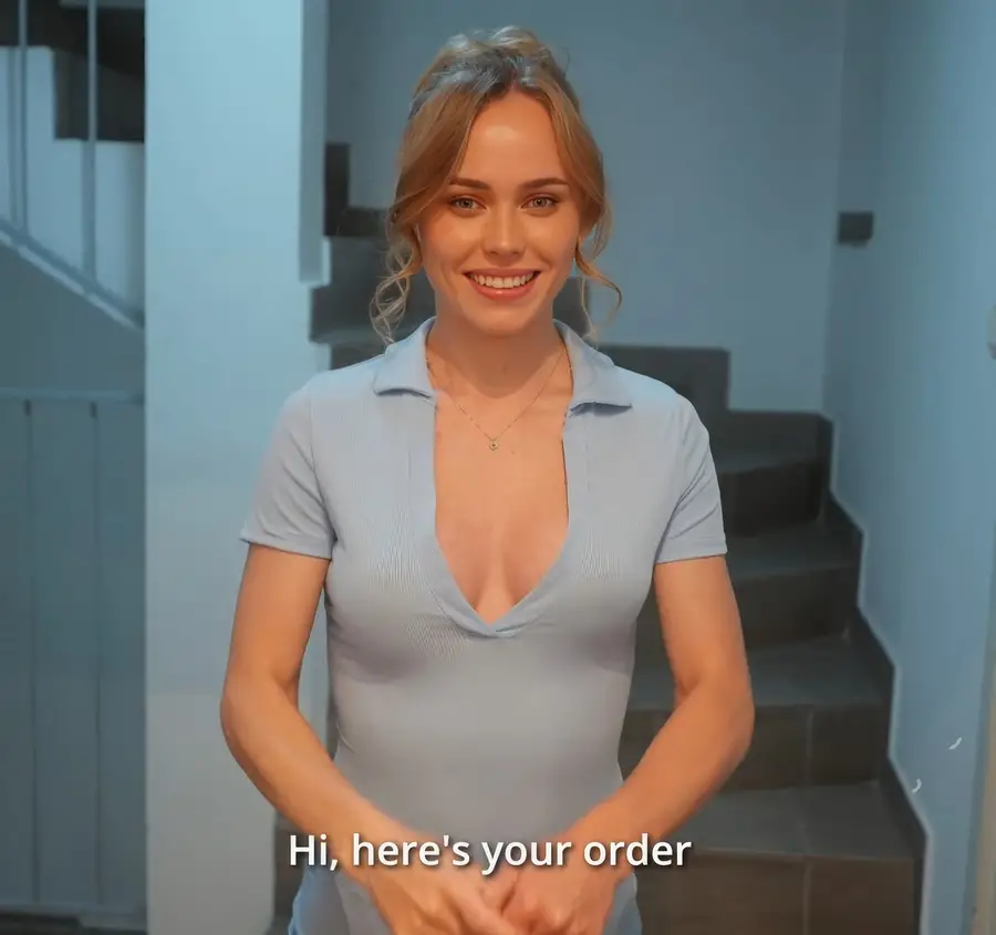 Mari Moore - The Delivery Girl Tried My Girlfriends Dildo And Wanted a Real Cock And Cum In Her Pussy FullHD 1080p