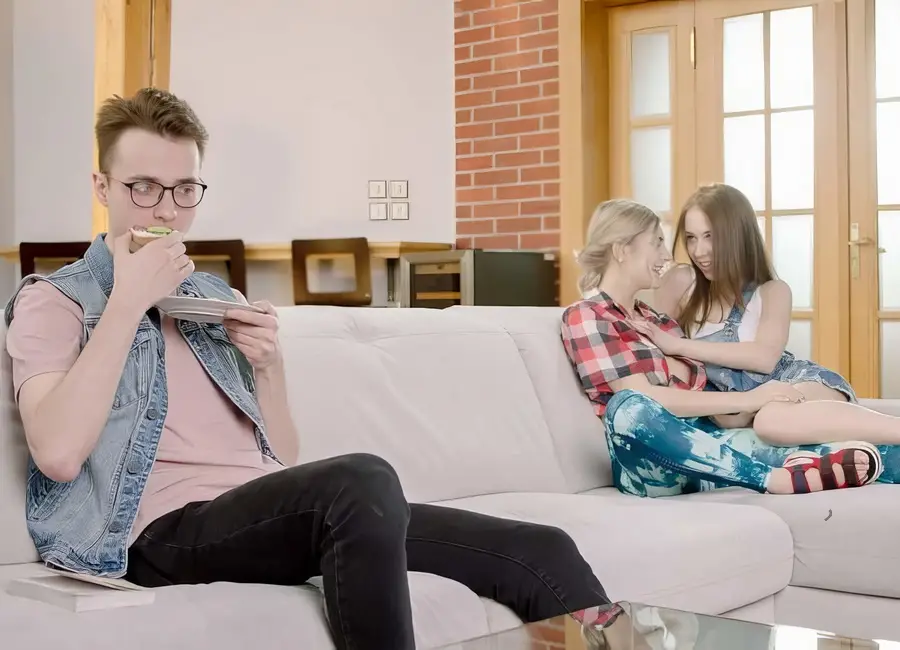 Nata Ocean, Eva Elfie - Nerd Gets Fuck Of His Lifetime 2 FullHD 1080p