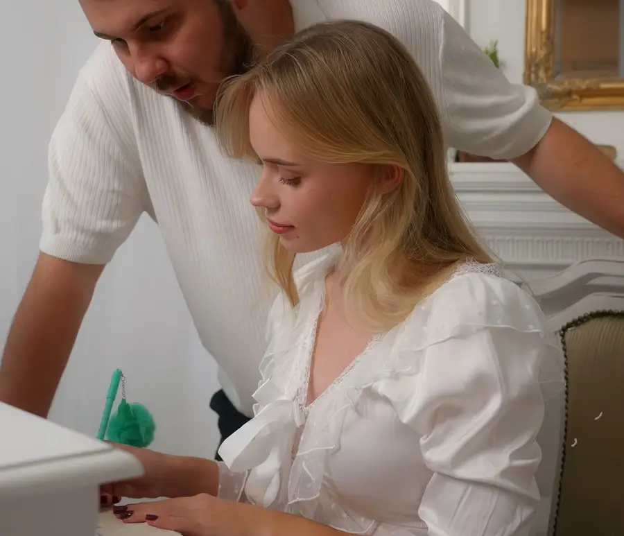 Mari Moore - My Innocent Student Learns To Suck Cock And Receive a Massive Facial FullHD 1080p