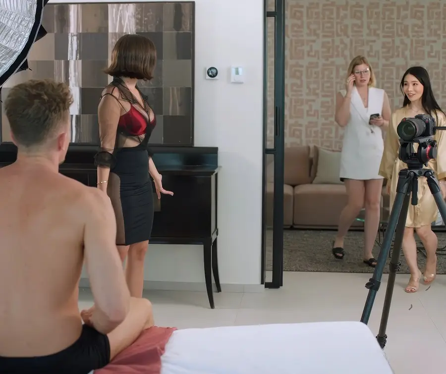 Rikako Katayama, Eve Sweet - Petite Eve Shares A Cock With Sexy Assistant Rikako HD 720p